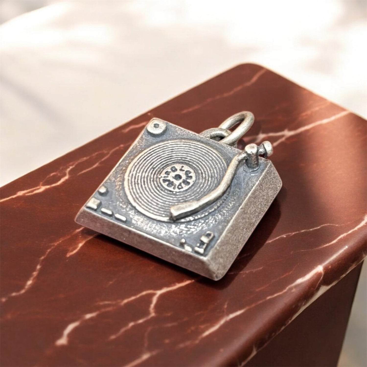 Ciondolo giradischi in argento 925 - SIddharta