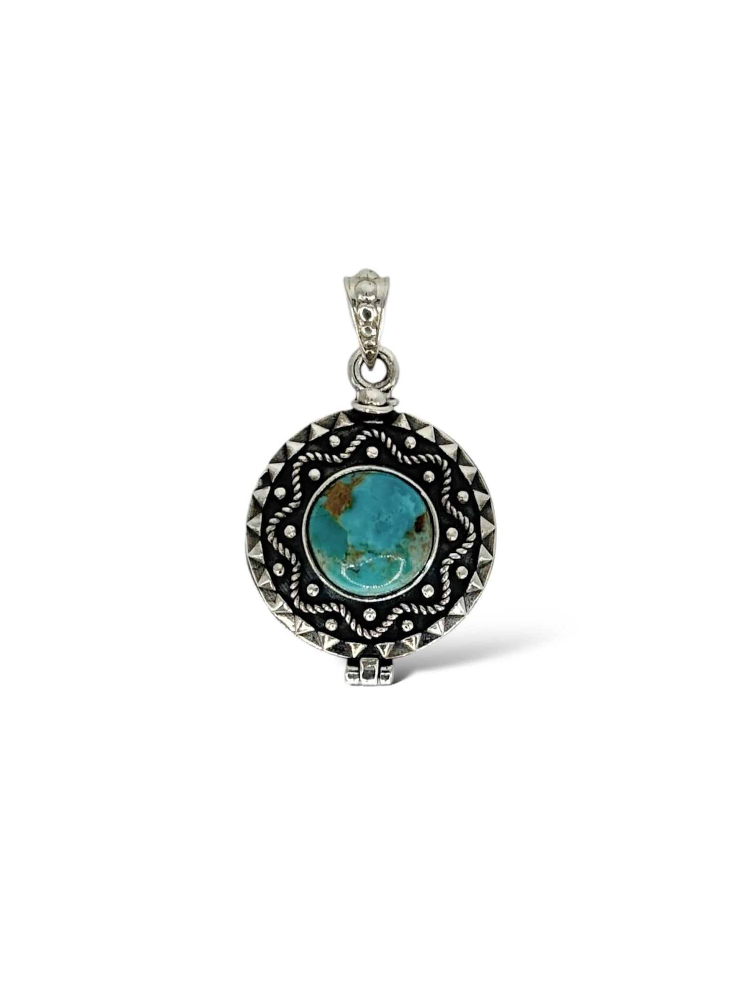 Ciondolo locket Turchese in argento 925 - SIddharta