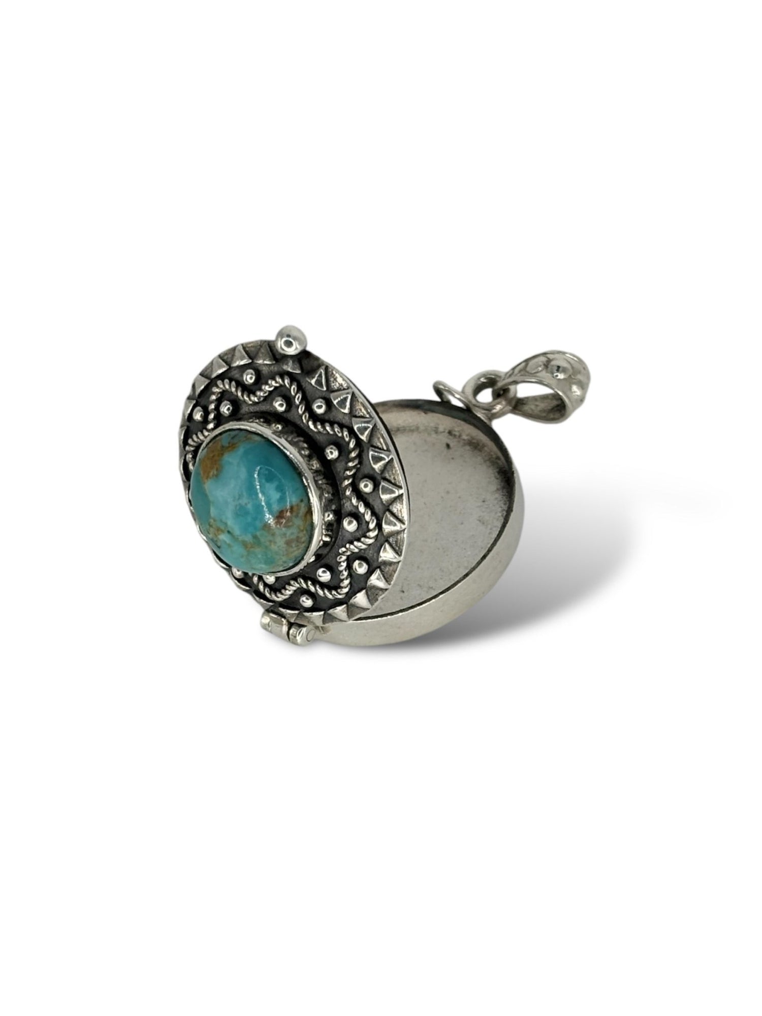 Ciondolo locket Turchese in argento 925 - SIddharta