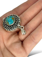 Ciondolo locket Turchese in argento 925 - SIddharta