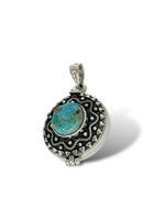 Ciondolo locket Turchese in argento 925 - SIddharta