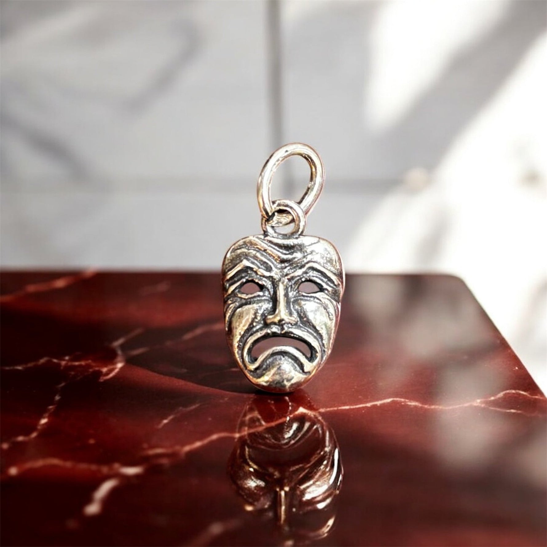 Ciondolo maschera teatro in argento 925 - SIddharta