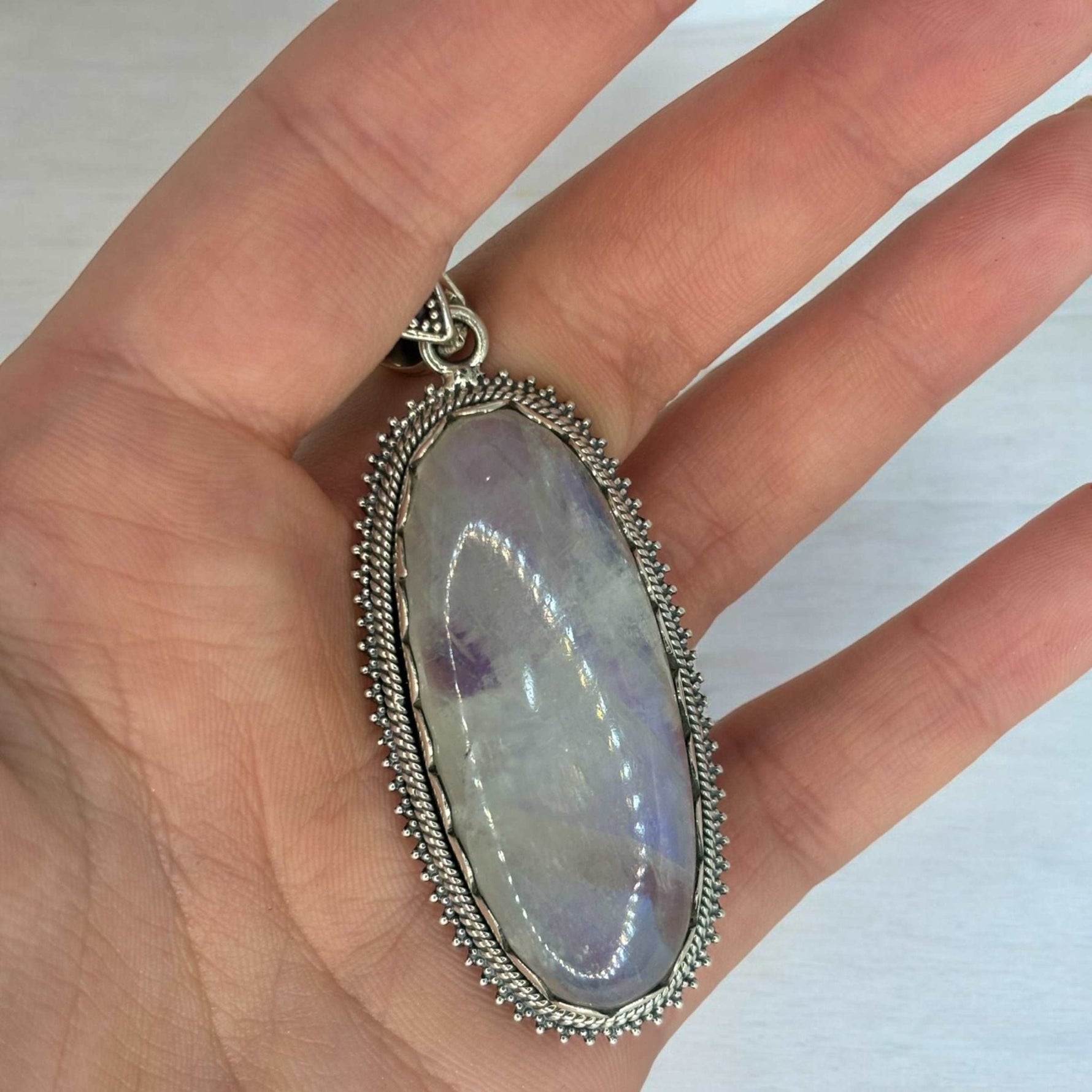 Ciondolo Pietra di Luna in argento 925 - SIddharta
