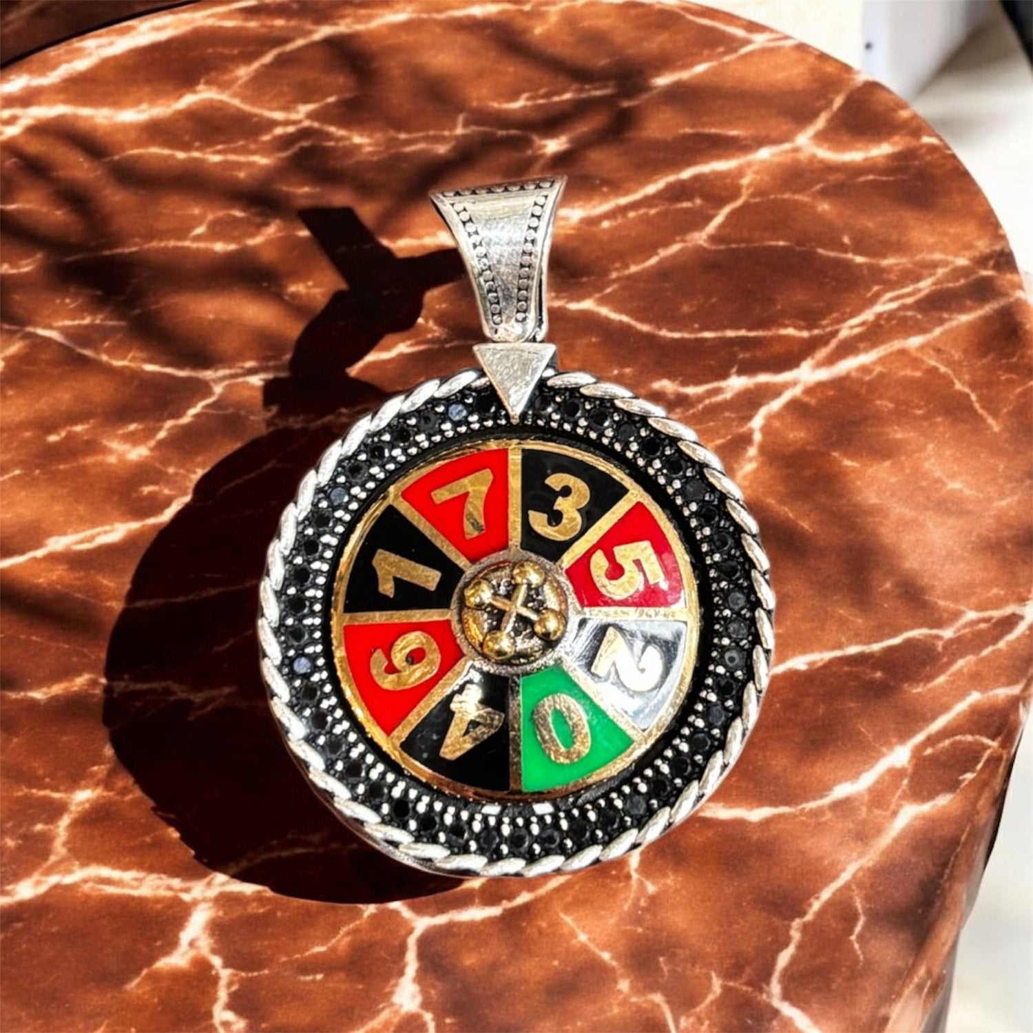 Ciondolo roulette in argento 925 - SIddharta