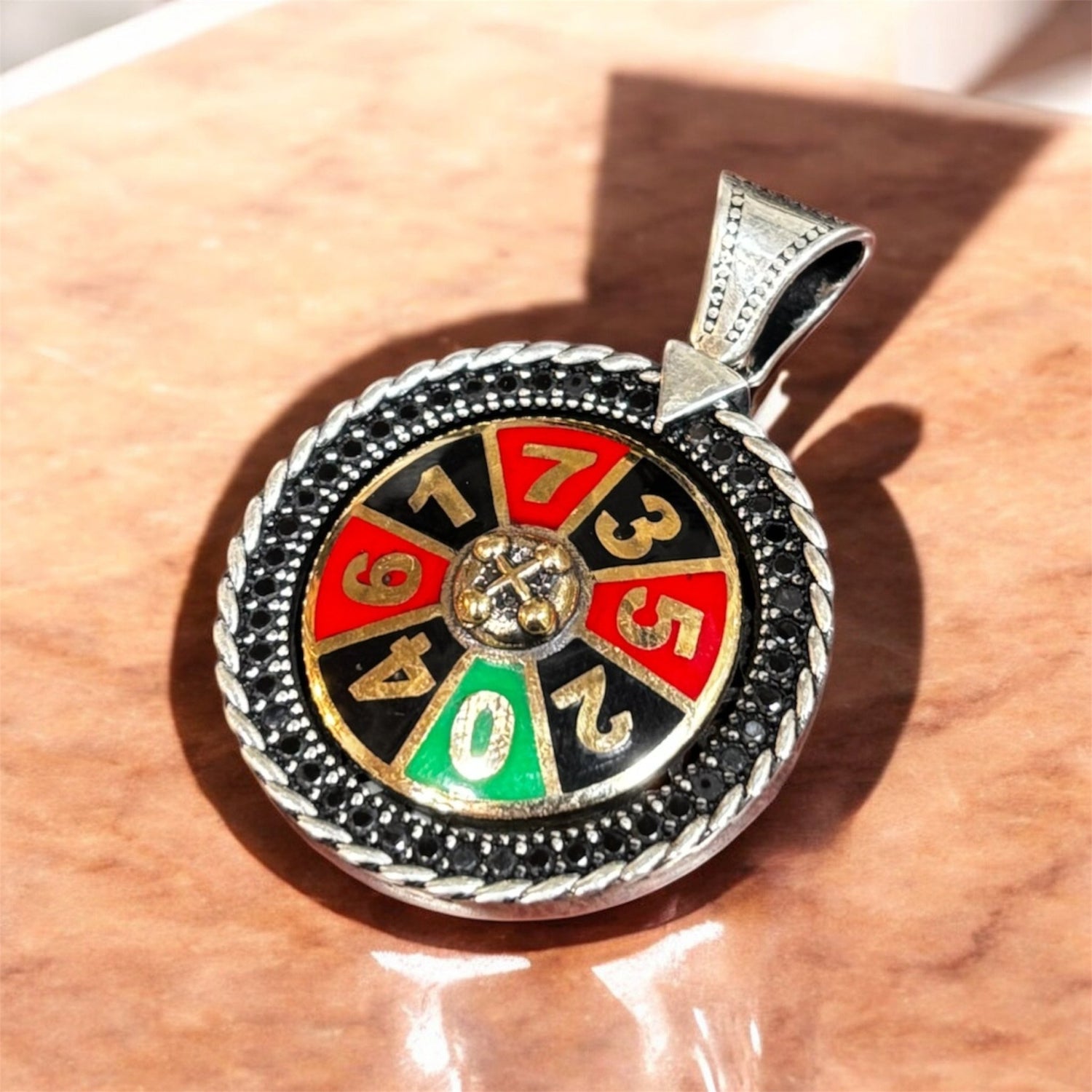 Ciondolo roulette in argento 925 - SIddharta