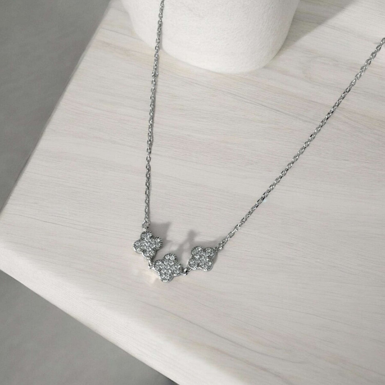 Collana 3 fiori in argento 925 - SIddharta