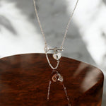 Collana chiave con lucchetto in argento 925 - SIddharta