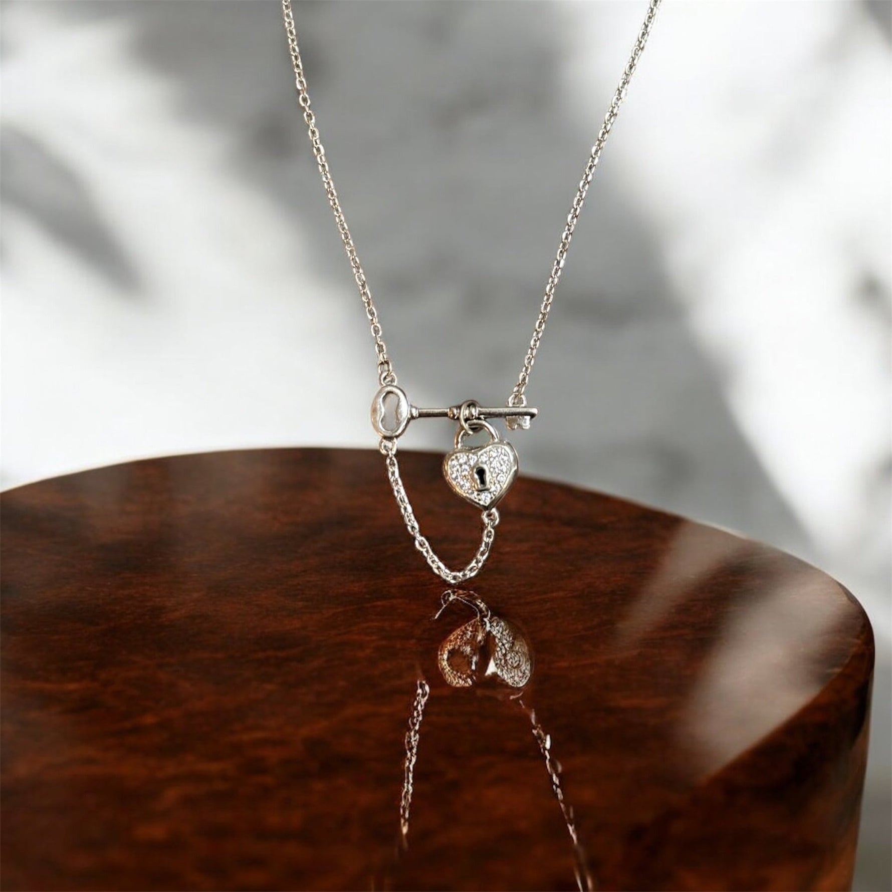 Collana chiave con lucchetto in argento 925 - SIddharta