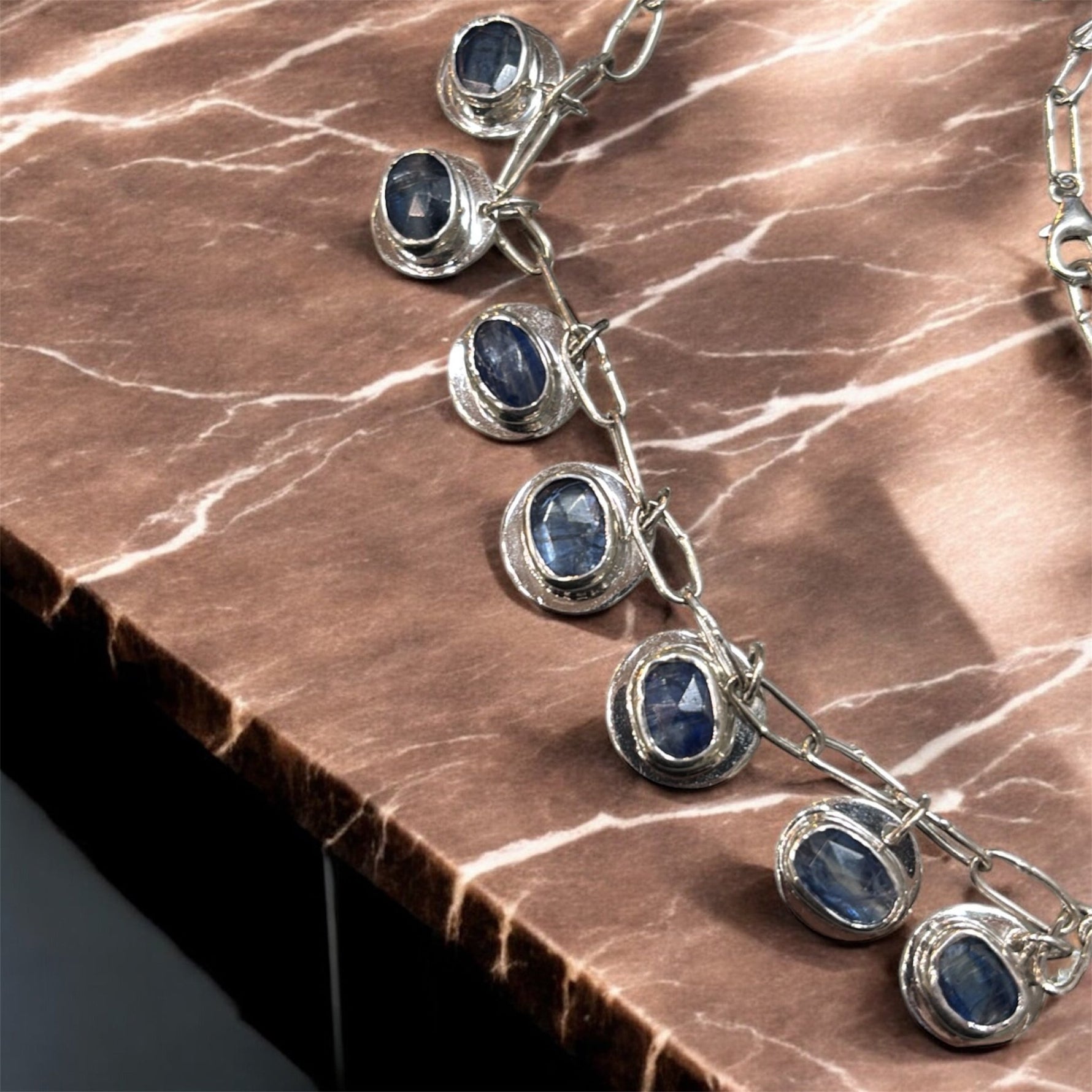 Collana Cianite in argento 925 - SIddharta