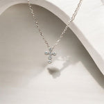 Collana croce con zirconi in argento 925 - SIddharta
