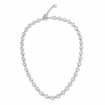 Collana Girocollo con Zirconi in Acciaio Inossidabile regolabile (argento / oro) - SIddharta