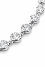 Collana Girocollo con Zirconi in Acciaio Inossidabile regolabile (argento / oro) - SIddharta