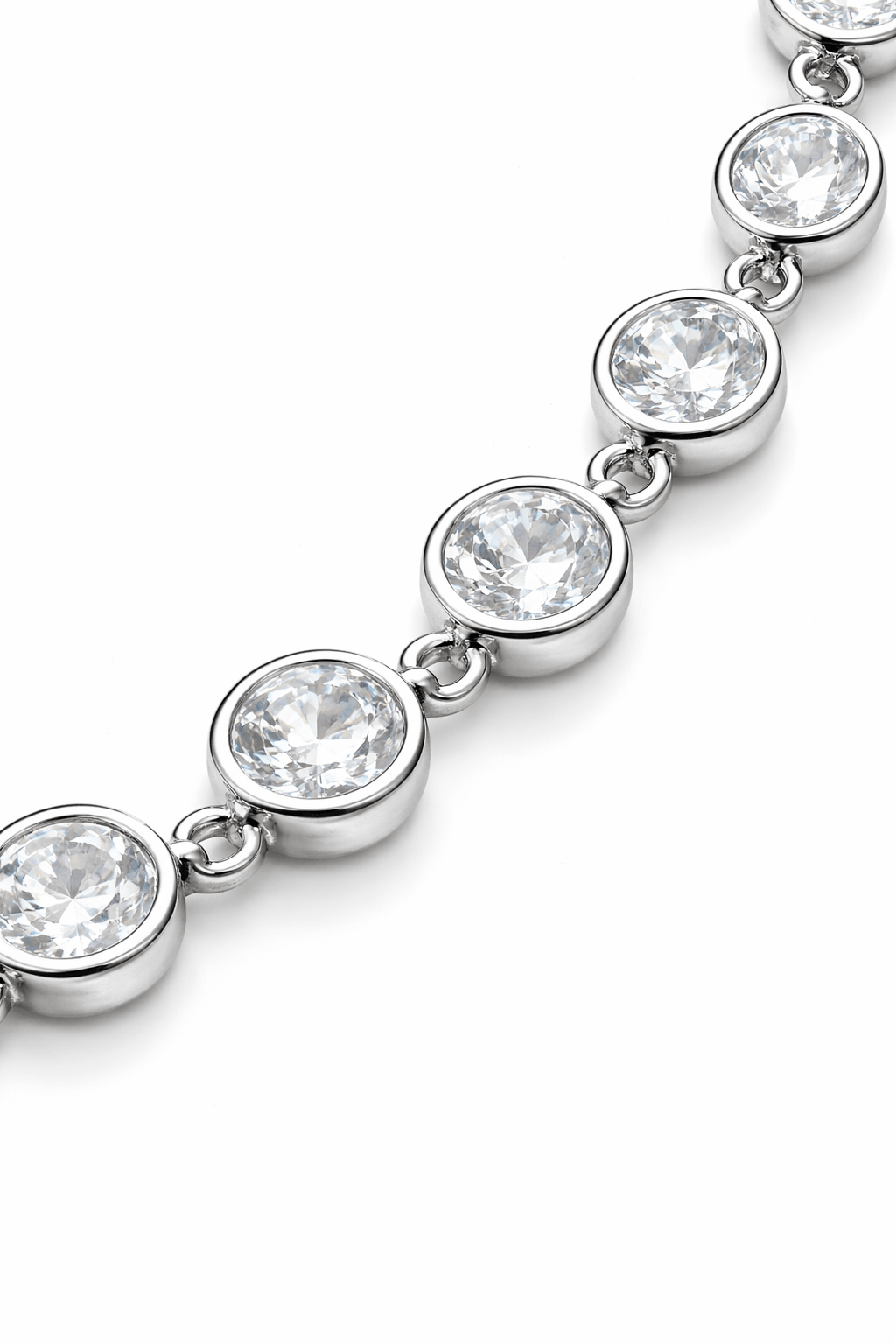 Collana Girocollo con Zirconi in Acciaio Inossidabile regolabile (argento / oro) - SIddharta