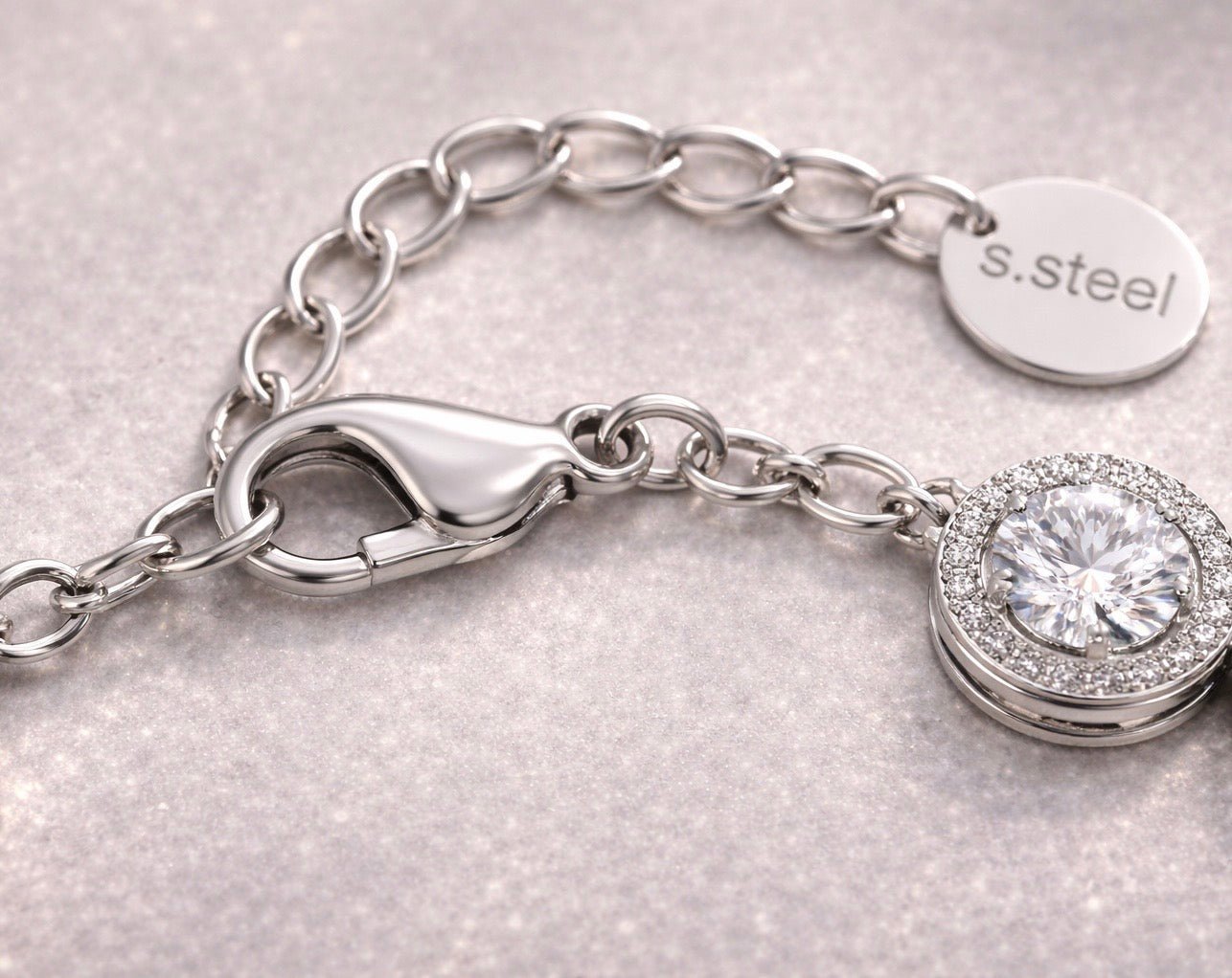 Collana Girocollo Tennis Angelic in Acciaio con Zirconi Luminosi – Regolabile - SIddharta