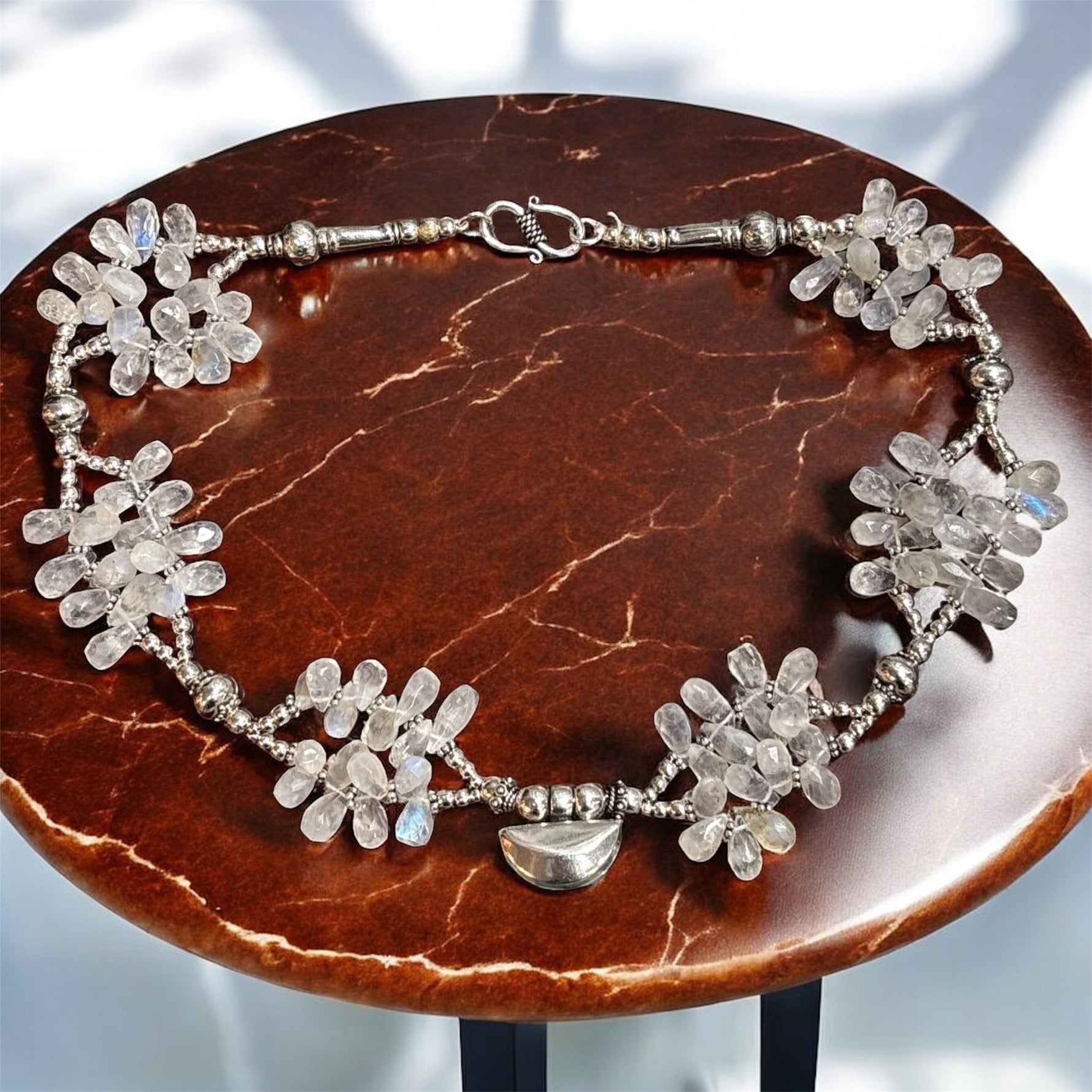 Collana pietra di luna in argento 925 - SIddharta