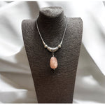 Collana pietra quarzo rosa in argento 925 - SIddharta