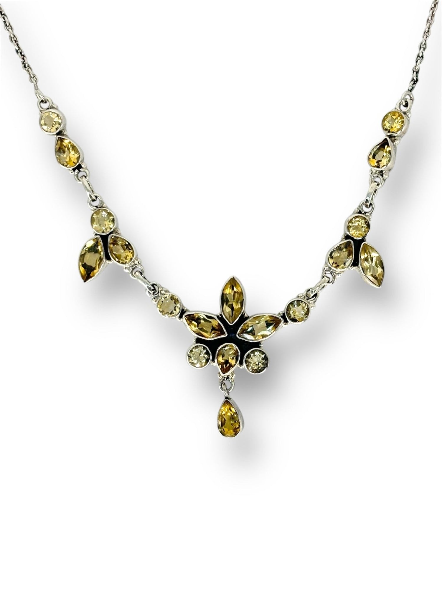 Collana Quarzo citrino argento 925 - SIddharta