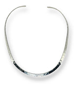 Collana rigida martellata argento 925 - SIddharta