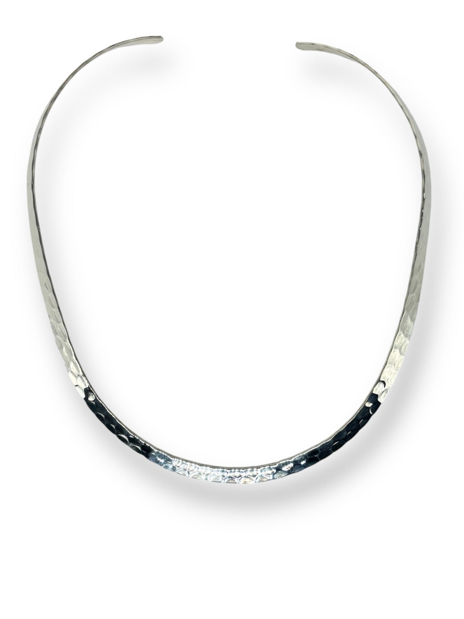 Collana rigida martellata argento 925 - SIddharta