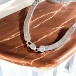 Collana Snake piatto lucido in argento 925 - SIddharta
