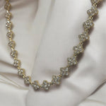 Collana tennis van cleef oro in acciaio inossidabile - SIddharta
