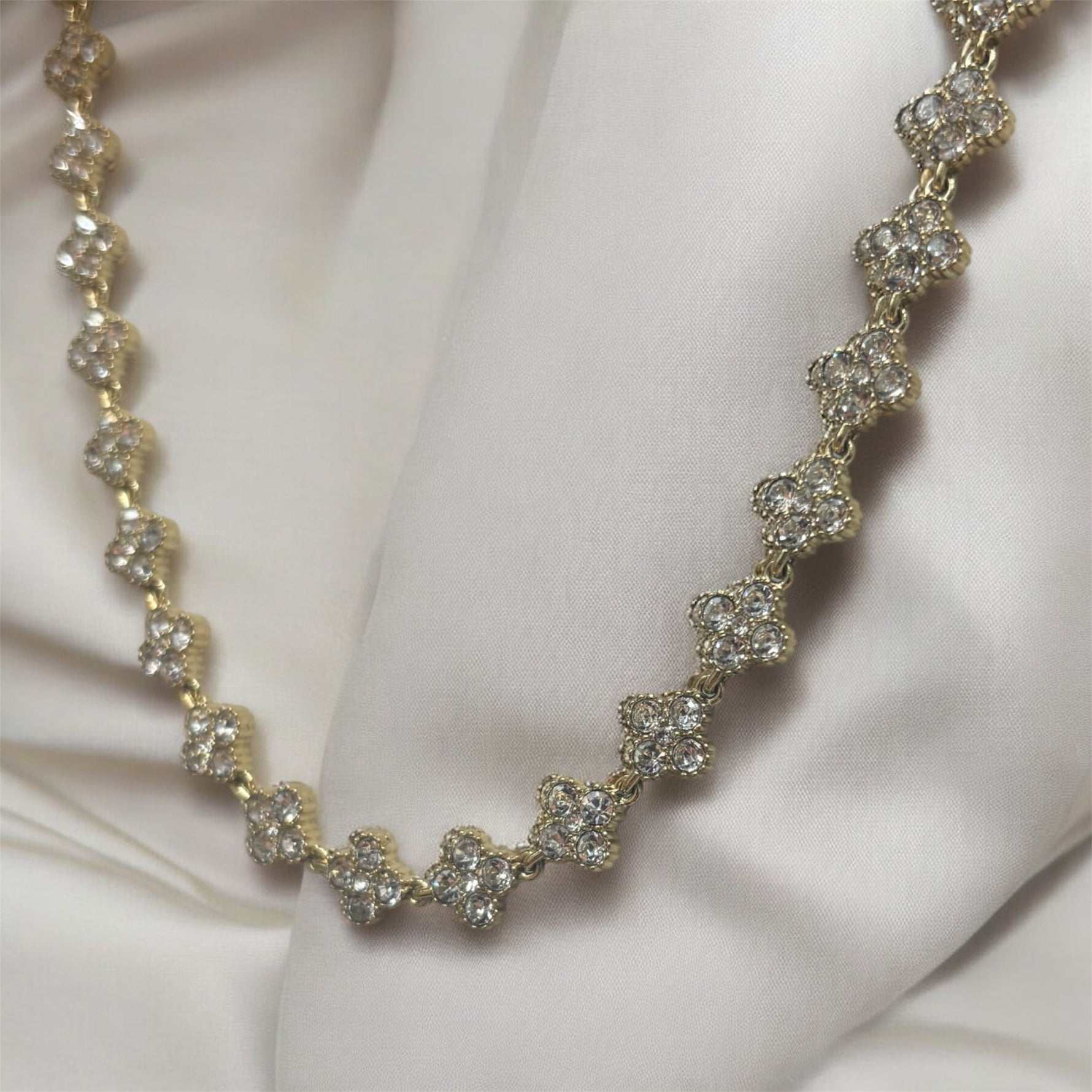Collana tennis van cleef oro in acciaio inossidabile - SIddharta