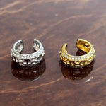 Ear cuff con zirconi in acciaio inossidabile - SIddharta