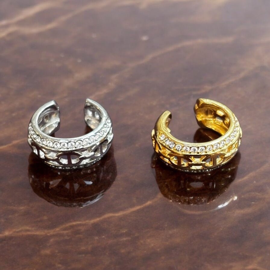 Ear cuff con zirconi in acciaio inossidabile - SIddharta