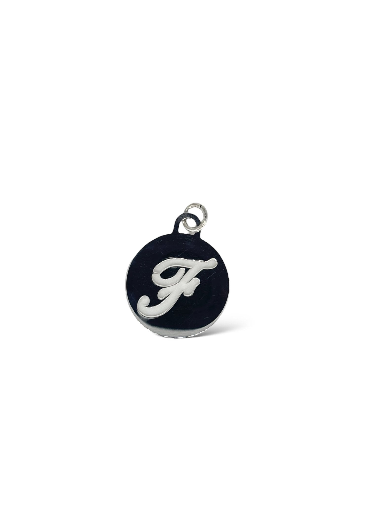 Medaglione lettera F argento 925 - SIddharta