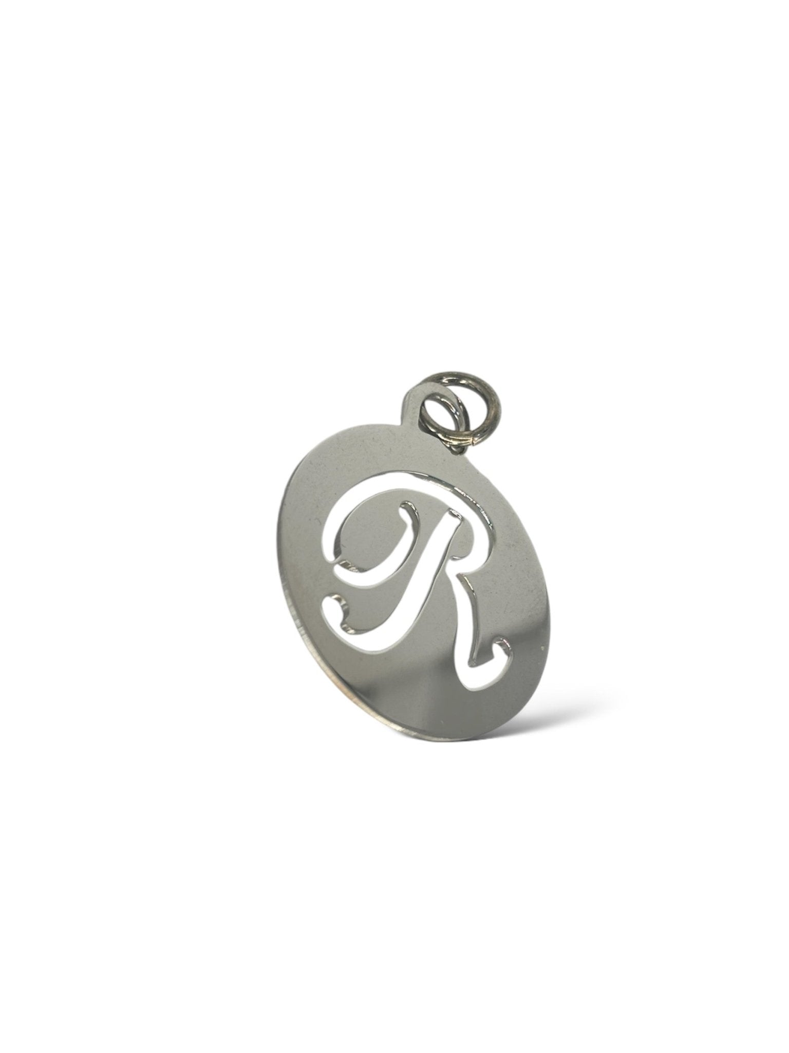 Medaglione lettera R argento 925 - SIddharta