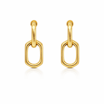 Orecchini a Catena in Acciaio Inossidabile Oro o Argento – Design Moderno Minimal - SIddharta