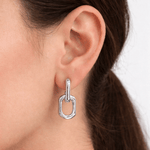 Orecchini a Catena in Acciaio Inossidabile Oro o Argento – Design Moderno Minimal - SIddharta