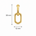 Orecchini a Catena in Acciaio Inossidabile Oro o Argento – Design Moderno Minimal - SIddharta
