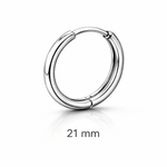 Orecchini a Cerchio in Acciaio Inox 316L – 13/15/17/19/21/23/25 mm – Uomo e Donna - SIddharta