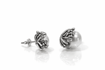 Orecchini a lobo in Argento 925 con Perla – Design Elegante e Raffinato - SIddharta