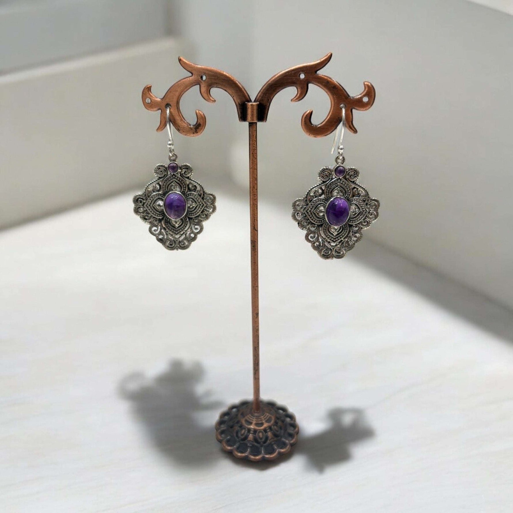 Orecchini Ametista in argento 925 - SIddharta