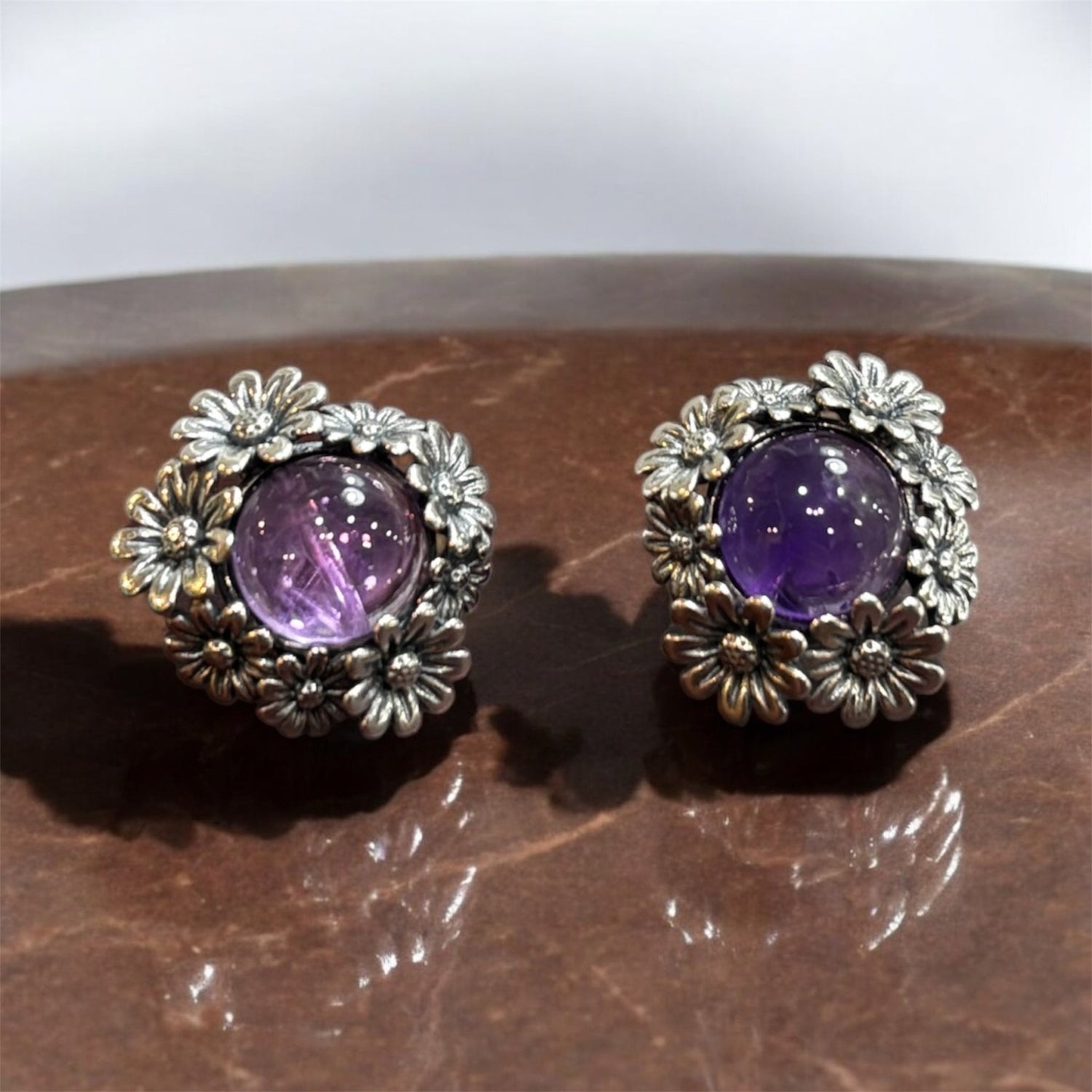 Orecchini Ametista in argento 925 - SIddharta