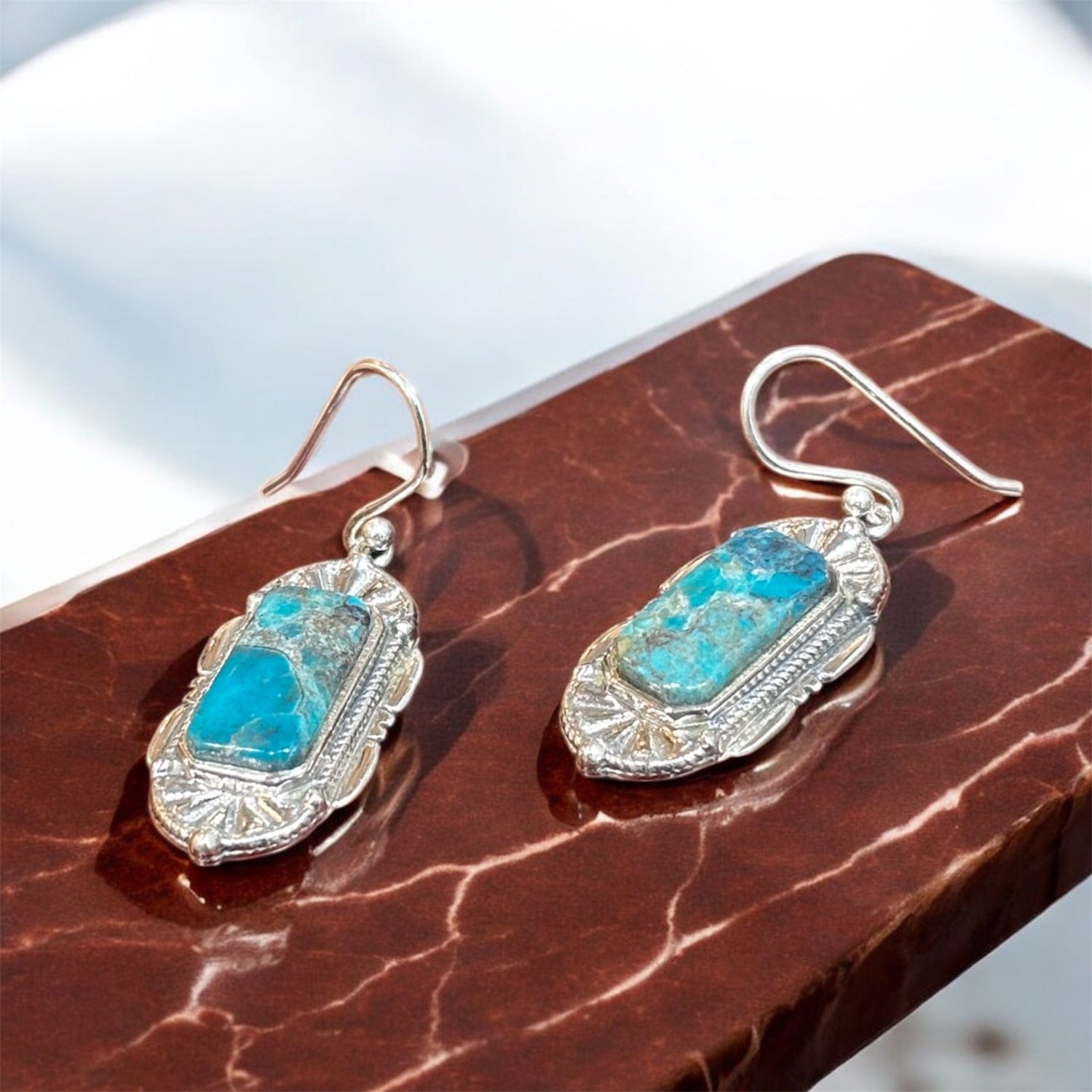 Orecchini con turchese in argento 925 - SIddharta