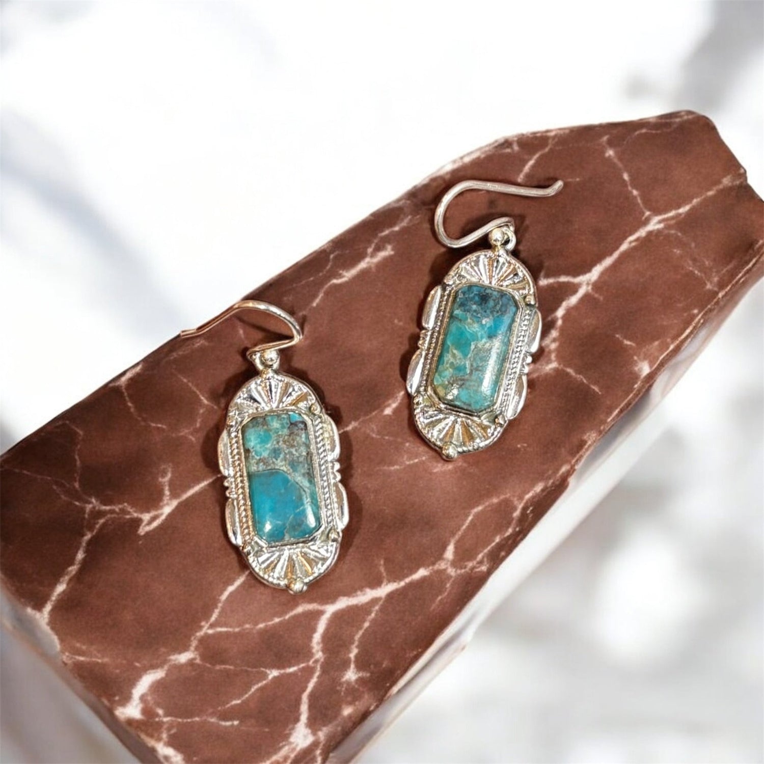 Orecchini con turchese in argento 925 - SIddharta
