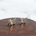 Orecchini farfalla in argento 925 con zirconi - SIddharta