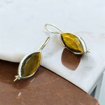 Orecchini goccia con turchese tibetano in argento 925 - SIddharta