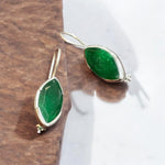 Orecchini goccia con turchese tibetano in argento 925 - SIddharta