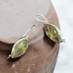 Orecchini goccia con turchese tibetano in argento 925 - SIddharta