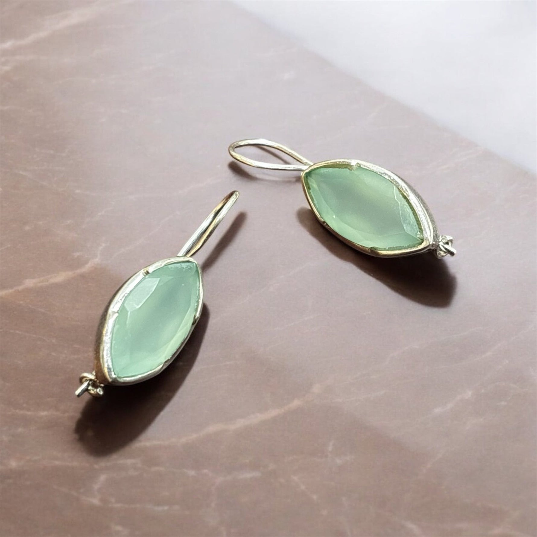 Orecchini goccia con turchese tibetano in argento 925 - SIddharta