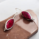 Orecchini goccia con turchese tibetano in argento 925 - SIddharta
