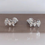 Orecchini goccioline in argento 925 con zirconi - SIddharta