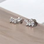 Orecchini goccioline in argento 925 con zirconi - SIddharta