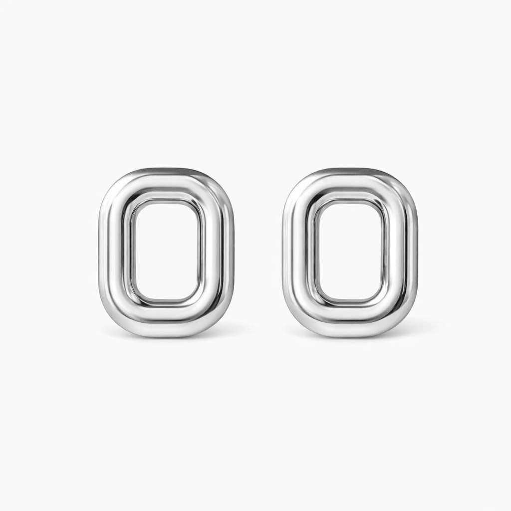 Orecchini Ovali Vuoti in Acciaio Inox 316L – Design Moderno (Oro / Argento) - SIddharta