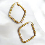 Orecchini rombo oro in argento 925 - SIddharta