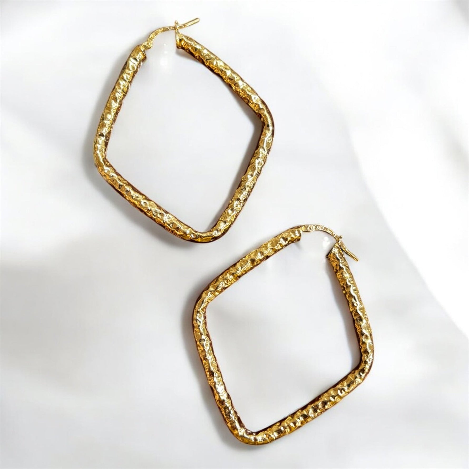 Orecchini rombo oro in argento 925 - SIddharta
